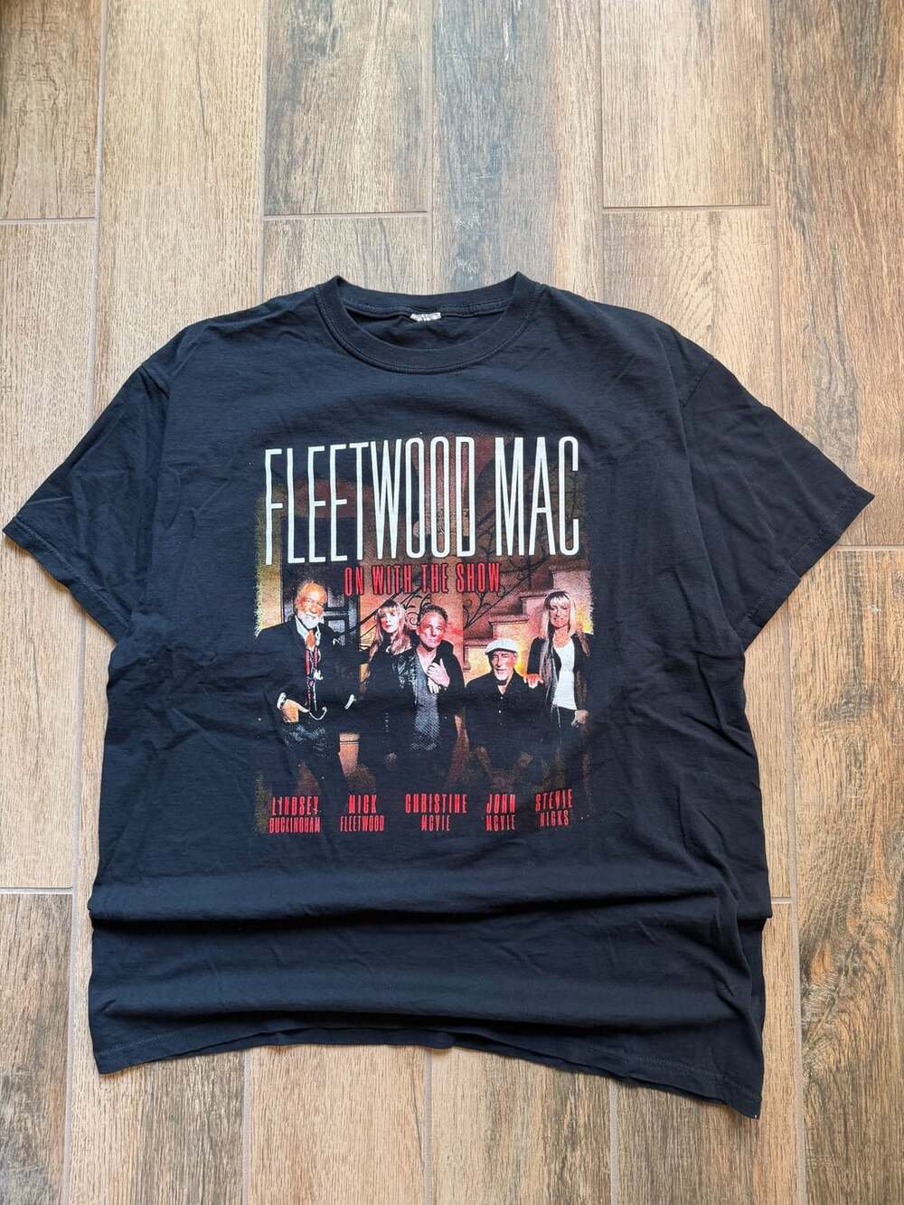 Fleetwood Mac On With The Show Tour 2014 T-Shirt Black